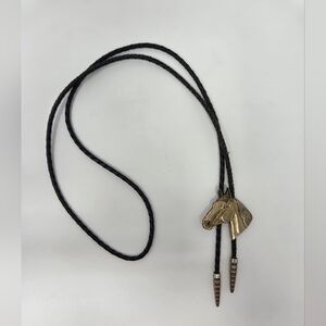 Bolo Tie With Horse Head Slide